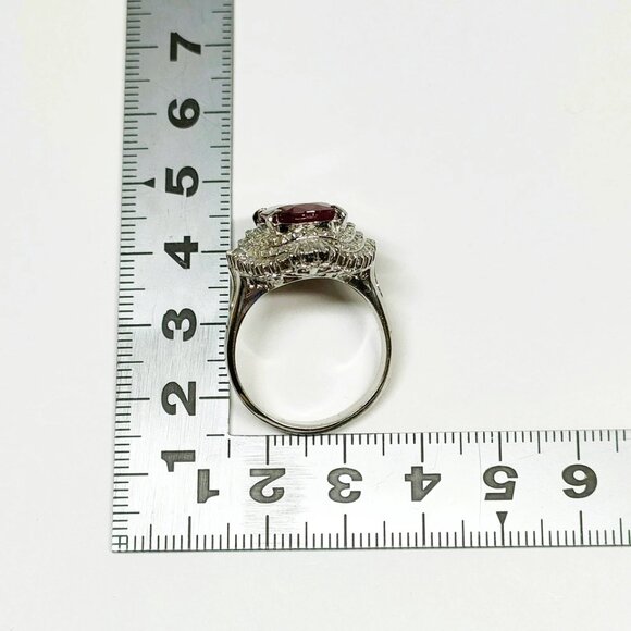 Jewelry Ring Ruby 7.65ct Platinum 1321838 display picture 1